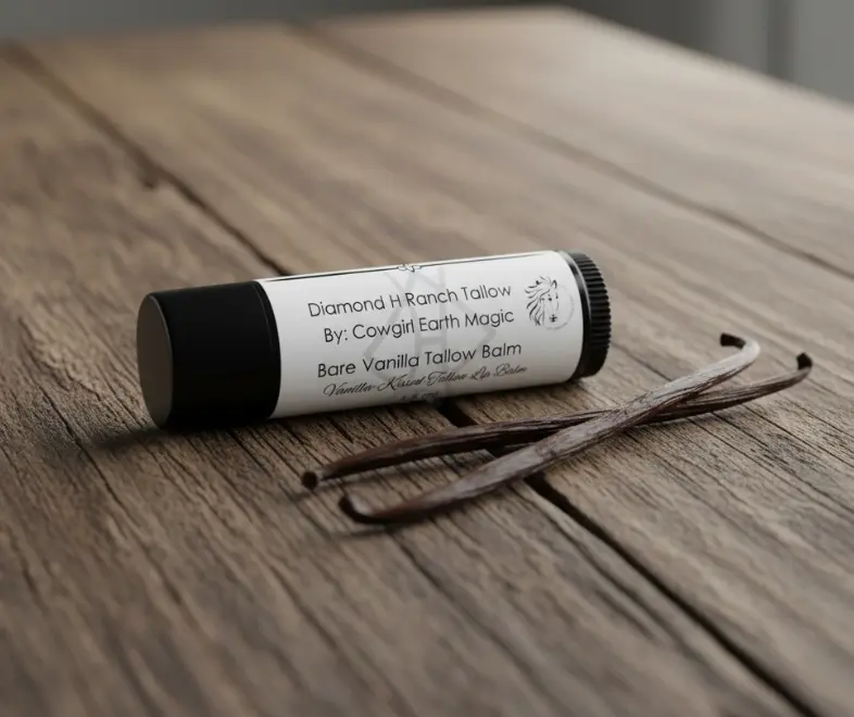 Bare Vanilla Tallow Balm: Vanilla-Kissed Tallow Lip Balm