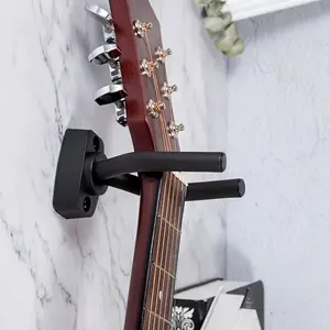Guitar bass ukulele hook with sponge protection-Guitar bass ukulele display stand-Show your instrument in front of people-Organize your instrument reasonably-Make your home clean and tidy-Good holiday gift.