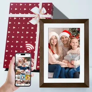 【New Year Gift】 Thanksgiving & Christmas Gift 10.1'' WiFi Digital Picture Frame 32GB Memory, HD IPS Touch Screen, biu Frame App, Easy Setup, Share Photos or Videos Anywhere