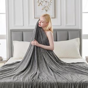 cooling blanket, lightweight breathable summer blanket, double-sided design soft blanket for bed, sofa, couch, bedroom, living room, throw blanket