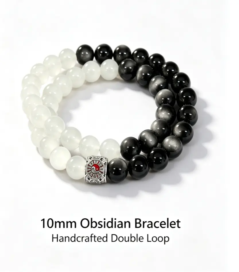 Celestial Taiji Bracelet - Party-Friendly Costume Jewelry with Beads and Stone Beads