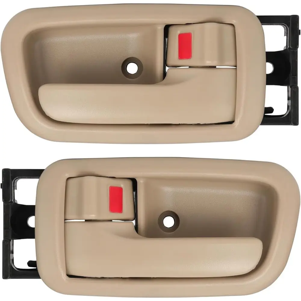 Beige Interior Door Handles with Bezels - Fits 2000-2006 Toyota Tundra, Inside Access Left Driver/Right Passenger Handles, OEM Standard Fit Replacement for 620000C010E1,692060C010E1,81257 Left/Right Set
