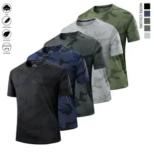 Set of 5 stylish slim-fit men’s T-shirts, basic style—easy to mix and match, fashionable casual wear! Suitable for casual and outdoor wear, regular fit short sleeves