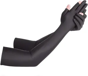 UV Protection Armsleeves with Cut Finger Sun Gloves Men Anti-slip Fishing Driving Cycling  Cooling Long Sleeves