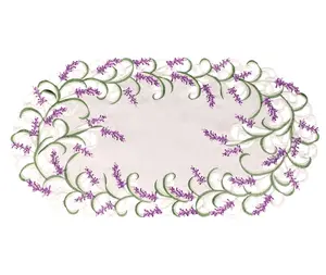Linens Art And Things - Lavender Lilac Table Runner (14" x 27"/ 14" x 34"/ 14" x 44"/ 14" x 54"/ 14" x 70")