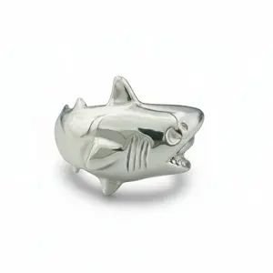Great White Shark Sterling Silver Ring
