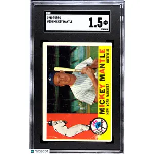 Mickey Mantle 1960 Topps #350 SGC 1.5