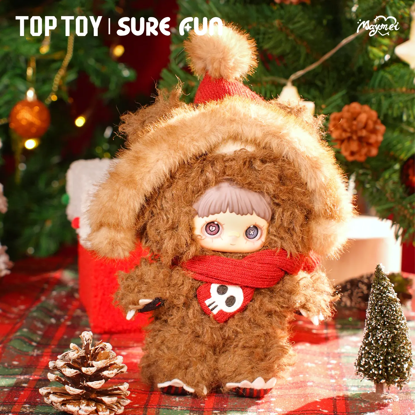 [TOPTOY] MayMei Winter Weirdness Series Stuffed Plush Collectibles Blind Bag - Cute Fun Collectible Surprise Pack, Desktop Ornament, Ideal Birthday Gift