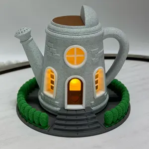 The Watering Can Fairy House 3D Printed Home Decor Spring Decorations