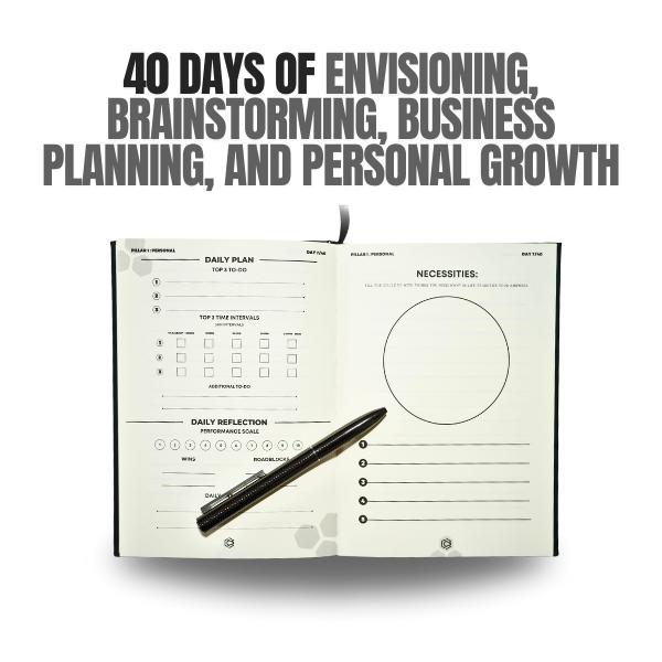 Catalyst Entrepreneur Journal & Planner, Habit Tracker, Personal/Business/Growth/Consistency Journal, Mental Clarity Road to Success