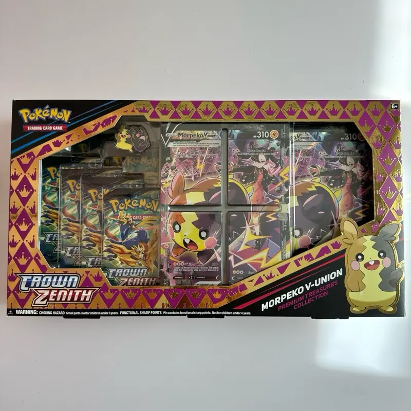 Pokemon TCG Crown Zenith Morpeko V-Union Premium Treasures Collection Box