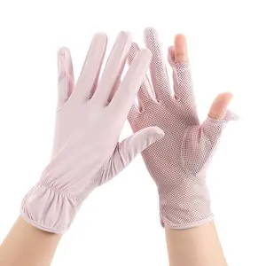 Women's Summer Sun Protection Gloves: UV-Resistant, Two-Finger Flip-Top Design, Breathable Mesh with Cooling Sensation. Touchscreen-Compatible and Non-Slip—Ideal for Summer Golf and Driving