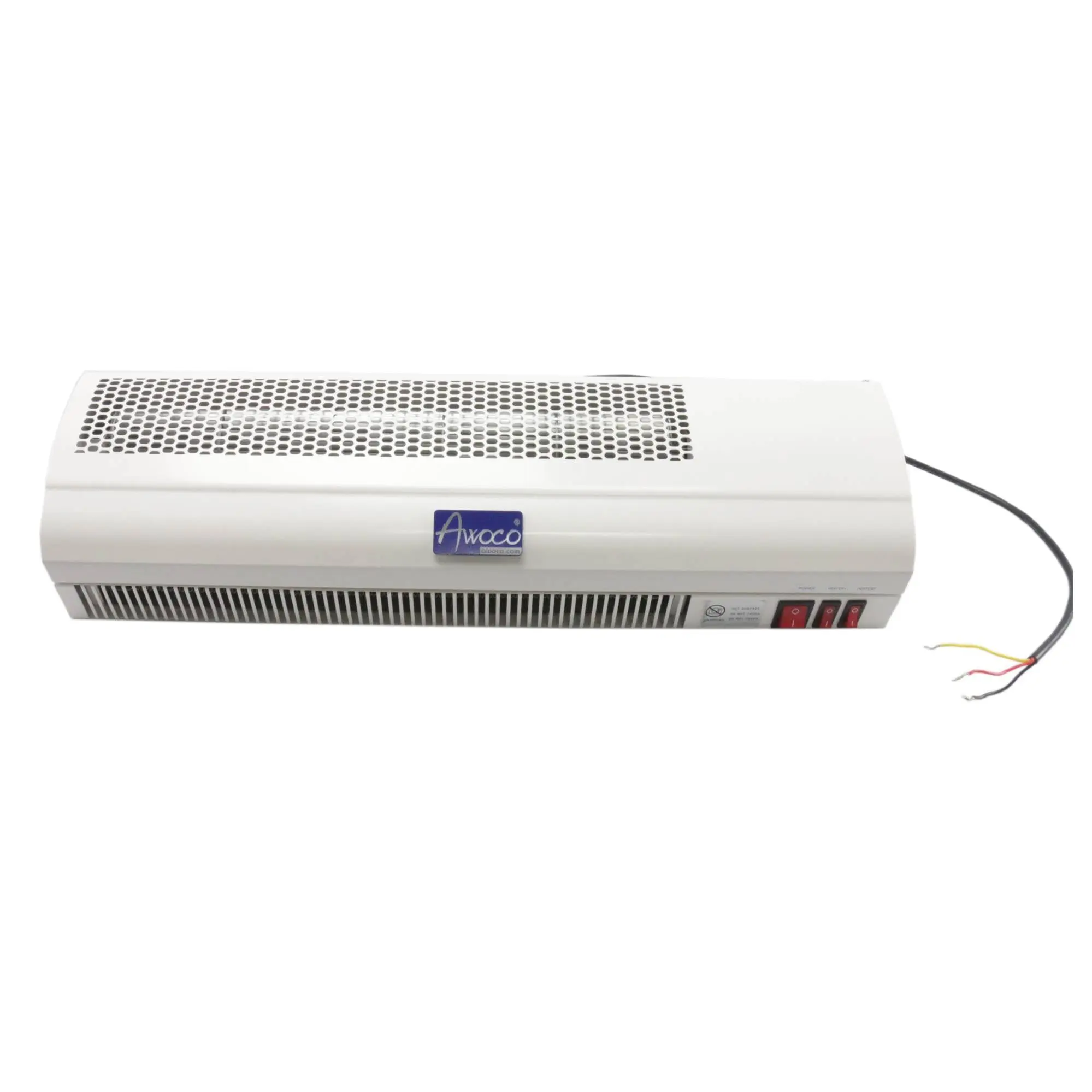 Awoco 24" 240V 3000 Watts 2 Heating Levels 160 CFM Heated Light Weight Air Curtain for Restaurant Drive-Thru Windows