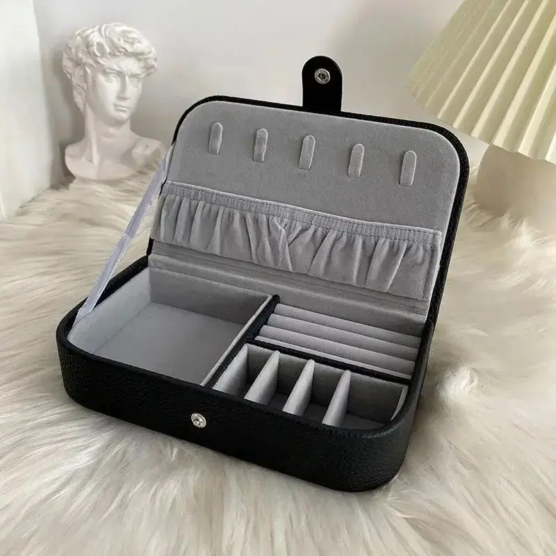 Portable Lightweight Travel Jewelry Case, Multi-Function Organizer & Display Box, PU Leather Material, Ideal for Jewelry Lovers, Jewelry Boxes, Jewelry Organizers