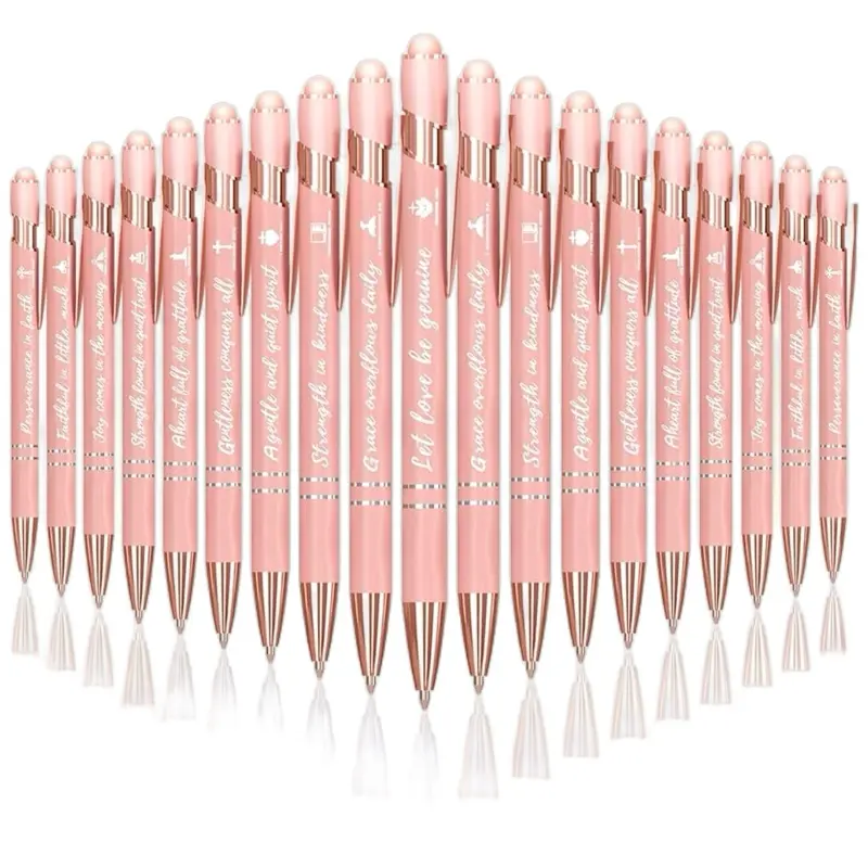 Rose Gold Inspirational Bible Verse Pens – Set of 3 for $9.99
