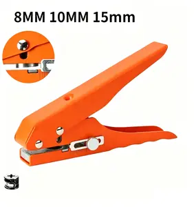 8MM 10MM 15MM Edge Banding Punching Pliers Set Professional Countersink Drill Screw Hole Hat Tool High Hardness Manual Punch Tool for Woodworking Furniture Cabinet Installation and DIY Wood Working Projects