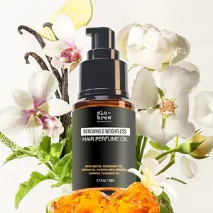 SLO-BREW Hair Perfume Oil - Nourishing Vanilla Fragrant Hair Perfume with Biotin Oil and Keratin Complex for Silky, Weightless Shine (1.7 fl oz)