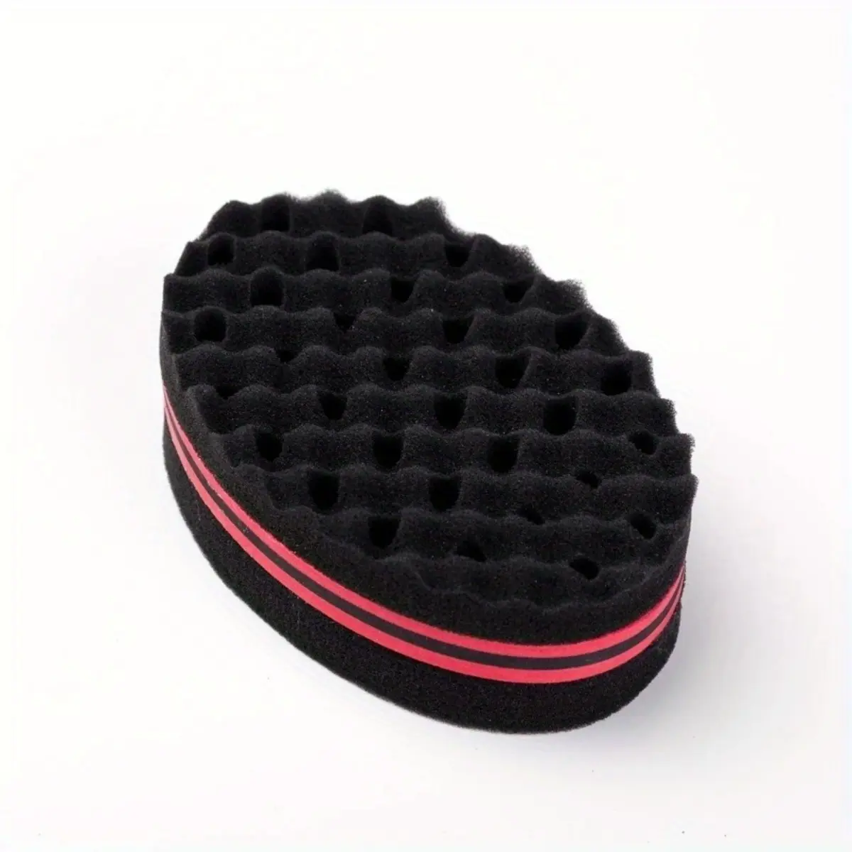 Double-sided Sponge Hair Brush, 1 Count Magic Barber Brush, Wavy Hair Brush, Curl Brush Defining, Twist Styler Brush for Twist Curls, Waves, and Dreads, Hair Styling Tool for Men & Women, Heatless