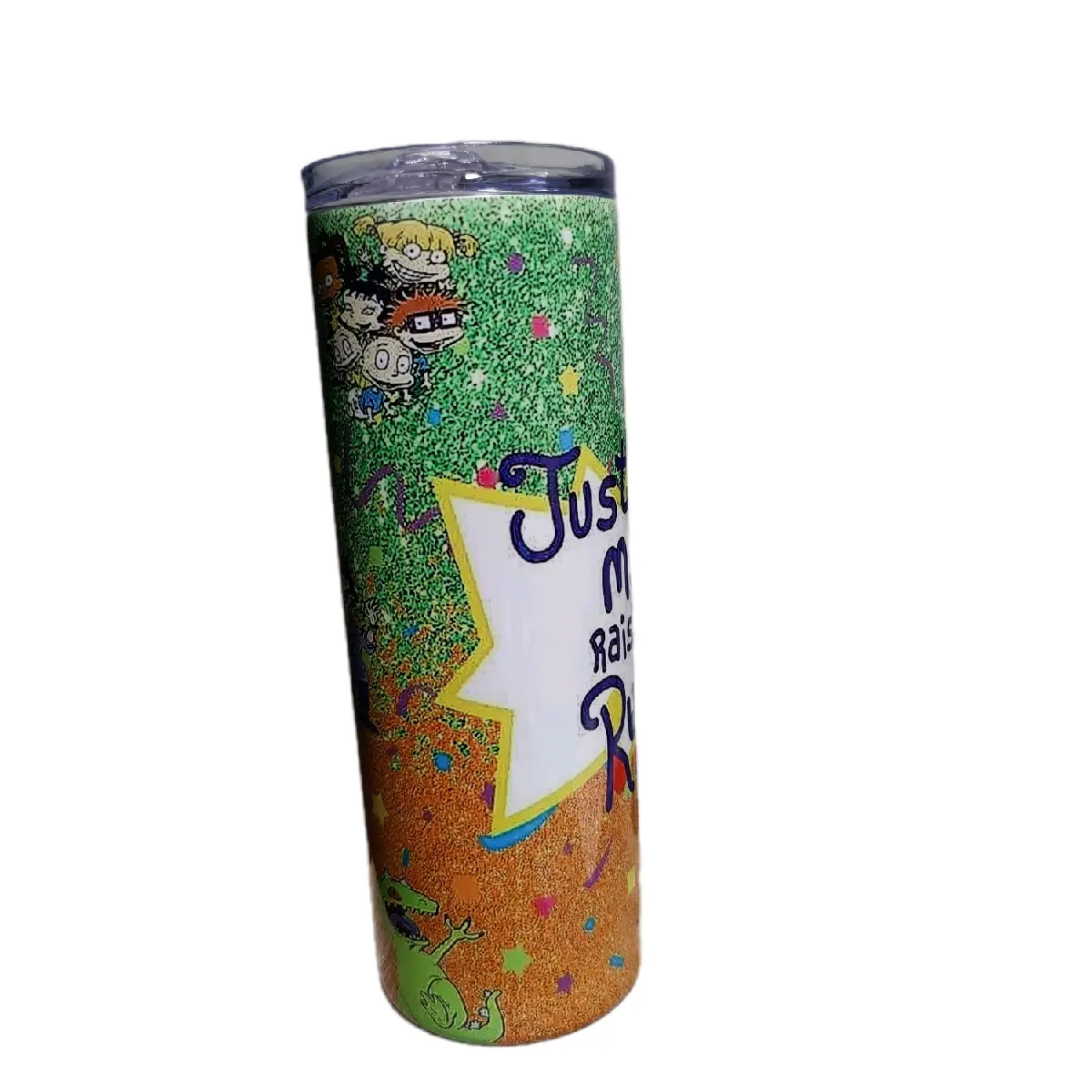 Rugrats tumbler Water Bottles Drinkware Cup Washable Reusable Portable Mug Bottled