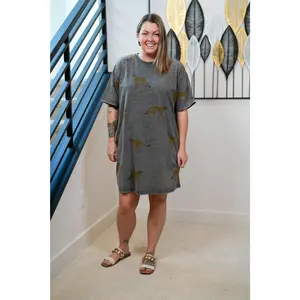 Wild And True Mineral Washed Shirt Dress