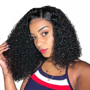 UNIKY Short Bob Wig 4x4 Lace Closure Brazilian Virgin Curly Wave Human Hair Bob Curly Wig For Women Pre Plucked with Baby Hair 150% Density