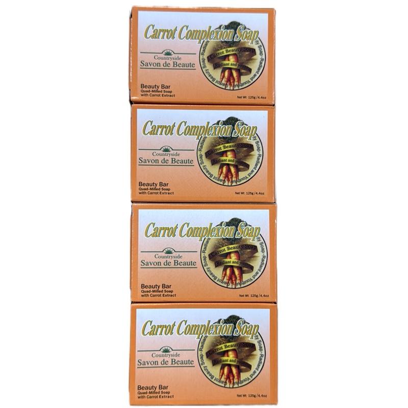 4 pcs Carrot Complexion Soap 125g each total 500g.