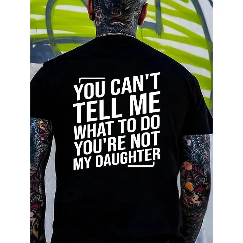 Men's Casual Graphic T-Shirt, Smooth 100% Cotton Fabric with Fade-Resistant Print, Short-Sleeve Seamless Comfort Top
