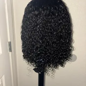 Pixie Half Wig - Curly Black Hair, Natural Look, Easy to Style, Perfect for Everyday Wear