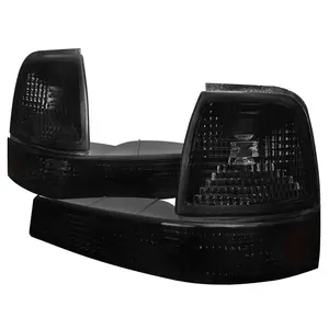 1998-2000 Ford Ranger Corner Parking Turn Signal Lights (Chrome Housing/Smoked Lens)
