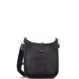 Pre-owned HERMÈS material Messenger Bags Hermes Evelyne Bag Gen III Clemence TPM by Rebag