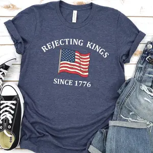Rejecting Kings Since 1776 Protest Shirt, Pro Democracy Shirt, Anti Authoritarianism Shirt, No Kings Shirt, Resist Shirt, Liberal Shirt
