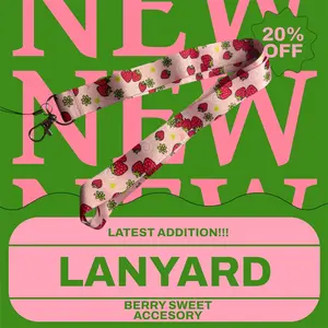 BERRY SWEET COLLECTION- Cute Strawberry Cartoon Lanyard