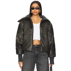 Jaded London Puffer Bomber in Black