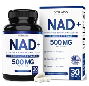 NAD Supplement - Supplement for Skin Aging, Energy and Focus Support- (500mg of 95% Pure NAD+ Per Serving, 30 Day Supply) - NAD Booster Similar to Nicotinamide Riboside - 30 Capsules - Healthcare Vitamin