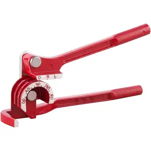 180  Tubing Bender for 1/4 5/16 and 3/8 Inch Copper  Thin Stainless Steel Red