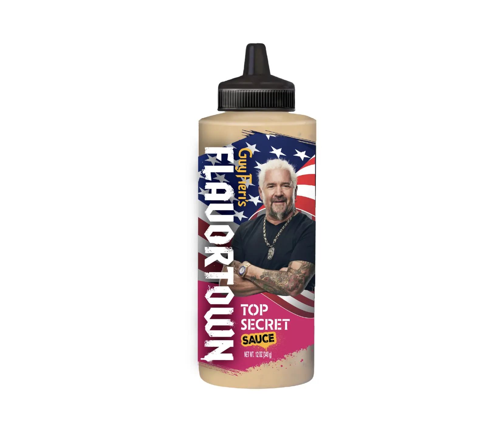 Guy Fieri Flavortown Top Secret Sauce, Creamy Garlic Spread for Burgers, Fries, and Sandwiches, 12 oz