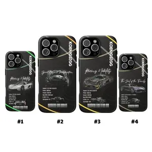 Tough Cases for Car Enthusiasts, Design, Graphite Grey Phone Case, iPhone Cover, Sweden Mega-GT Hybrid Hypercar