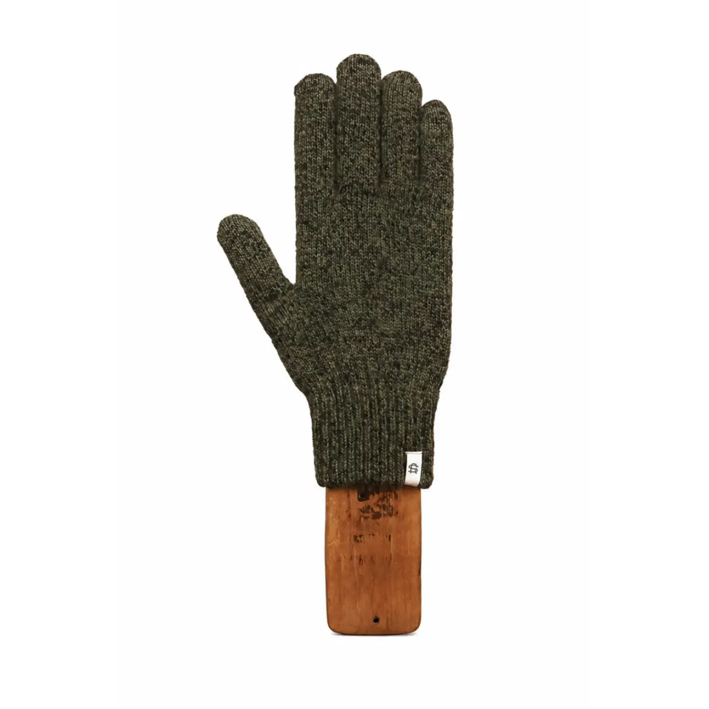 Dark Melange Ragg Wool Full Glove