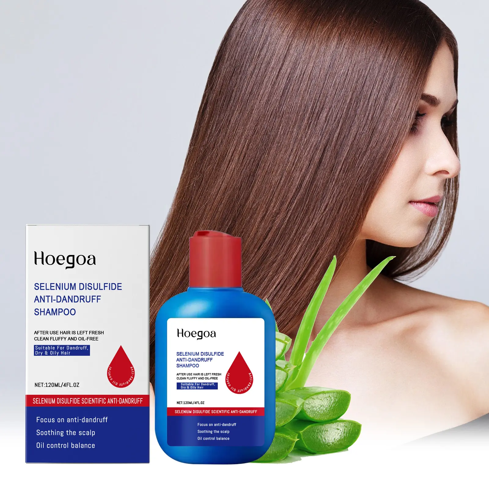 Selenium Disulfide Shampoo - Anti-Dandruff and Oil Control Scalp Treatment for Deep Cleansing, Haircare for All Hair Types, 300ML, Cleanser, Scalp Care, Dandruff Treatment, Adults, Liquid, Fresh And Clean