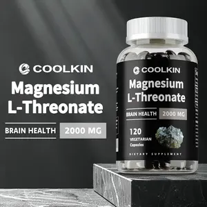 Coolkin L-Threonine Magnesium Dietary Supplement Capsules, 120 capsules, 2000 mg, supports brain health.