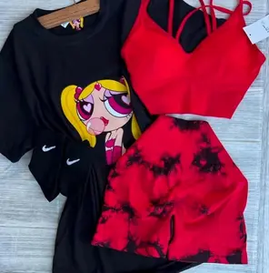 Heart Eyes Baddie Shirt -  Powerpuff Inspired Graphic Tee, Bold Bubblegum Babe, Retro Cartoon Look, Youth and Adult Sizes,  Girls Outfits - Only Shirt