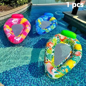 Xl Inflatable Pool Floats for Adults, Headrest Included, Sunbathing Raft for Lakes Beaches Pools Parties, Summer Vacation Cooling, Pool Float Lounge