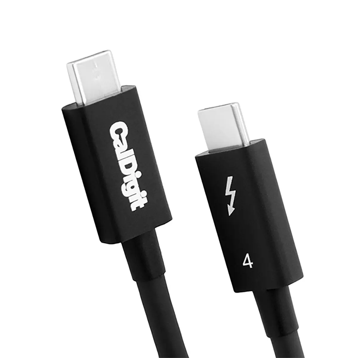 CalDigit Thunderbolt 4 USB-C Cable - 2.6 ft Length, 100W Power, Black, Compatible with USB-C Devices