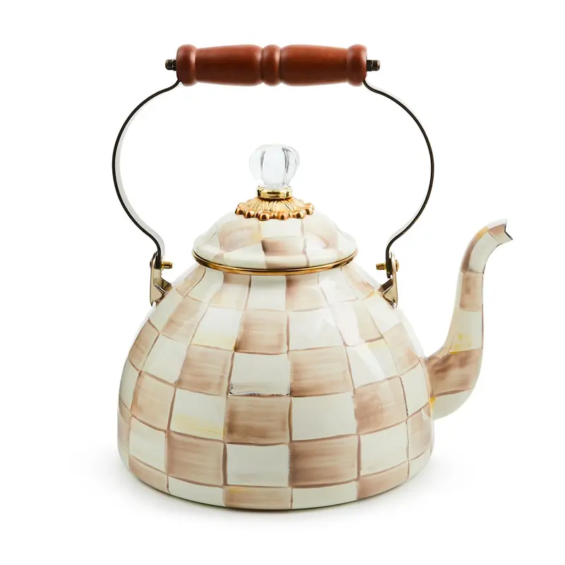 Mackenzie- Childs 3-Quart Enamel Tea Kettle