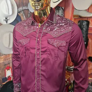 CAMISA VAQUERA BORDADA