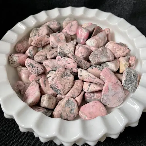 Rhodonite Tumble Crystal Healing Gemstone for Spiritual Decor