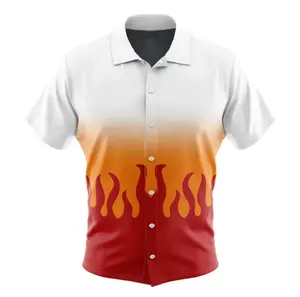 Kyojuro Rengoku Demon Slayer Hawaiian Shirt | Cool Anime Vibes for Men & Fans