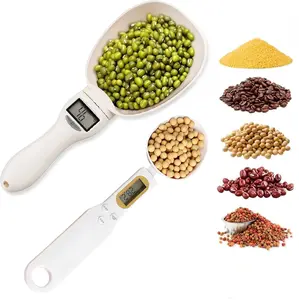 Digital Measuring Spoon High Precision Weighing Spoon Scale with LCD Screen Removable Handle Electronic Measuring Spoon for Kitchen Gadgets and Daily Meals Pet Dog Cat Food