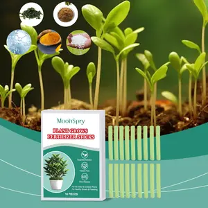 MoonSpry Plant Growth Fertilizer Stick Slow-Release Nutrient Seaweed Fertilizer Plant Growth Gardening Fertilizer Stick
