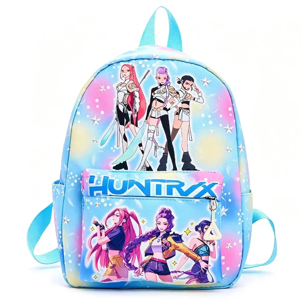 Pink 10-Inch Lightweight Backpack K D H  Rumi Mira Zoey HUNTR/X Saja School Bag for Kindergarten